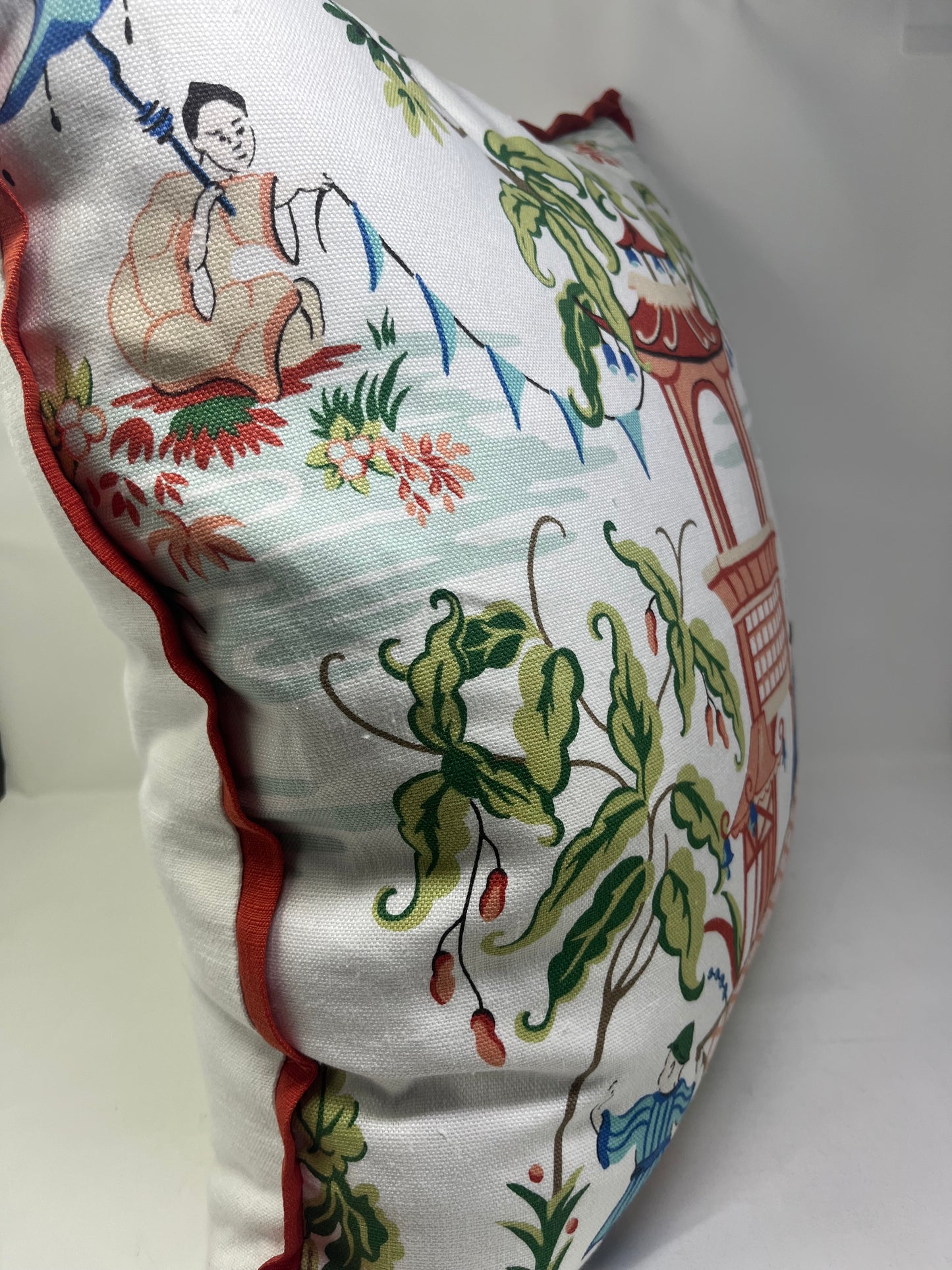 Oriental Scene Pillow (Set of 2)