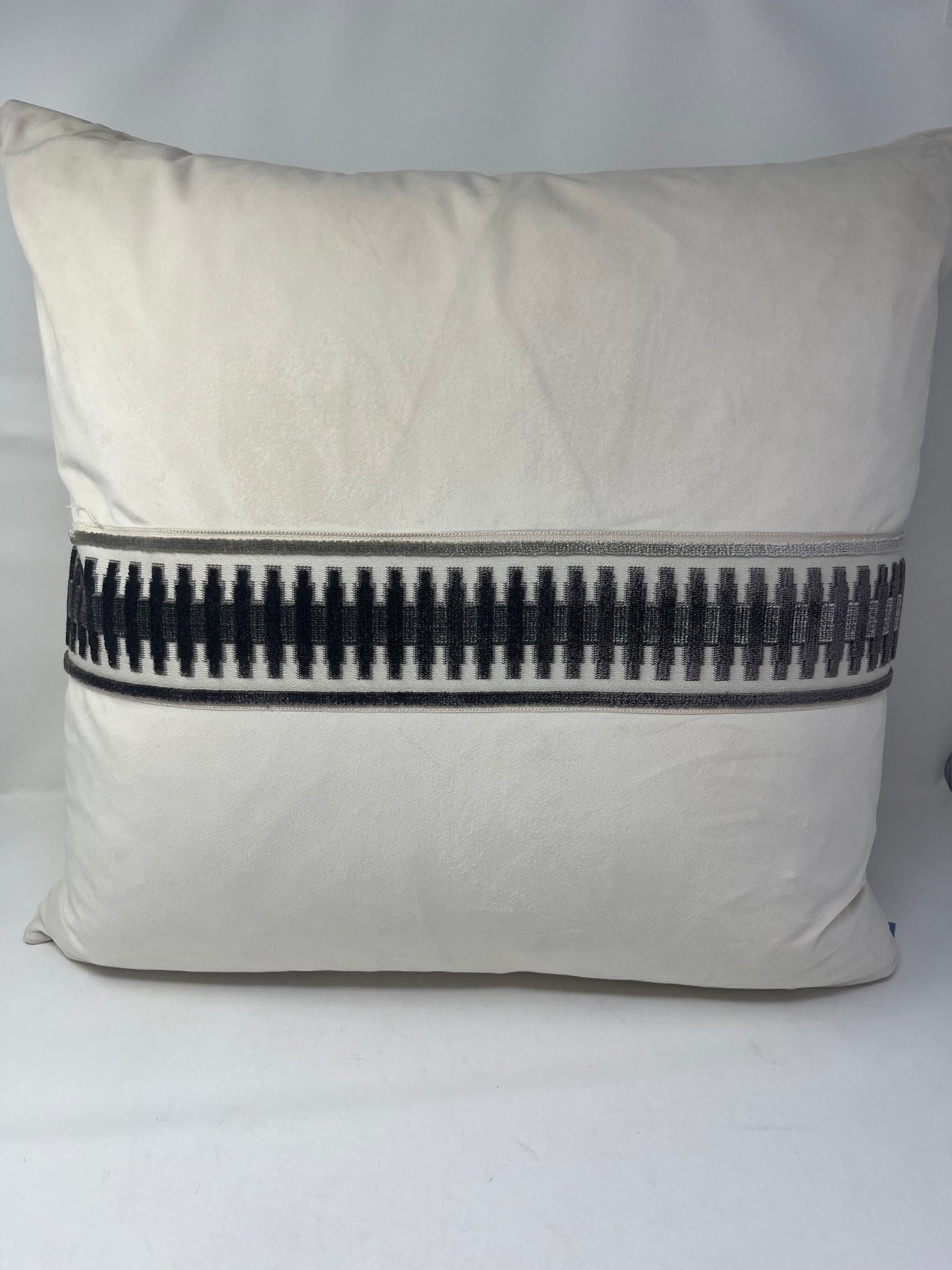 Black Modern Stripe Pillow (Set of 2)
