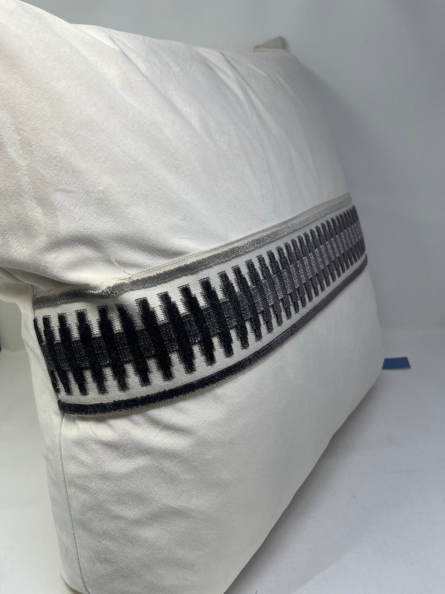Black Modern Stripe Pillow (Set of 2)