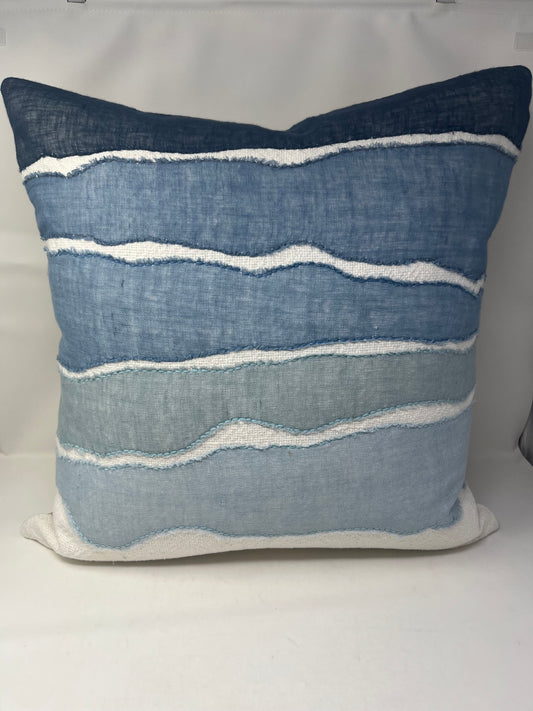 Bikram Capri Blue Multi Pillow (set of two)