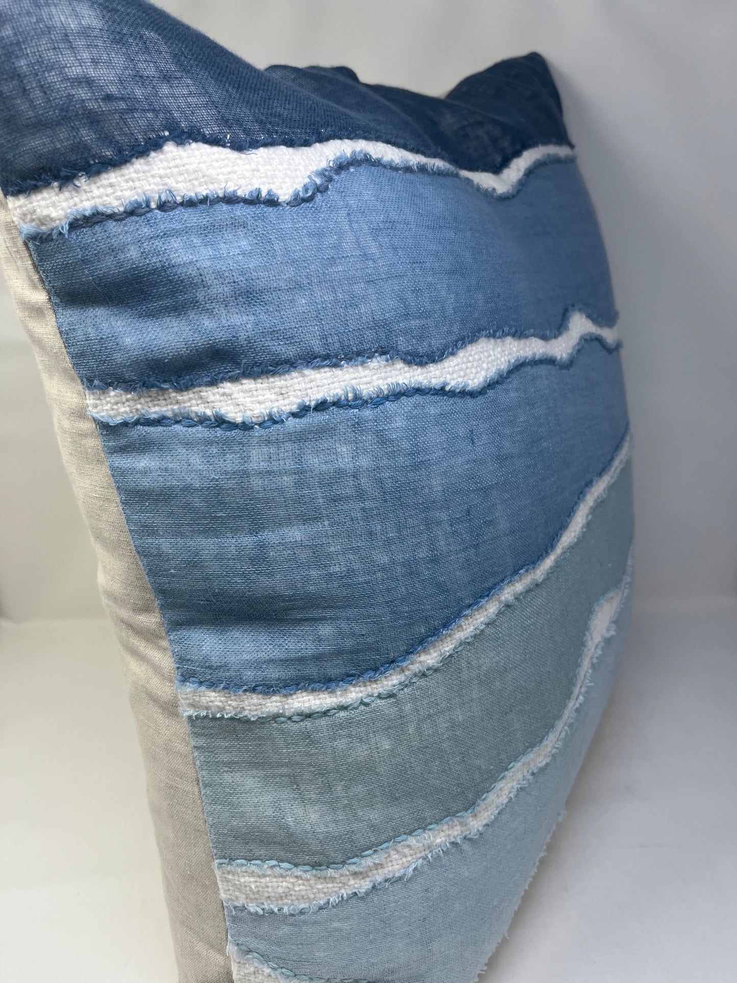 Bikram Capri Blue Multi Pillow (set of two)