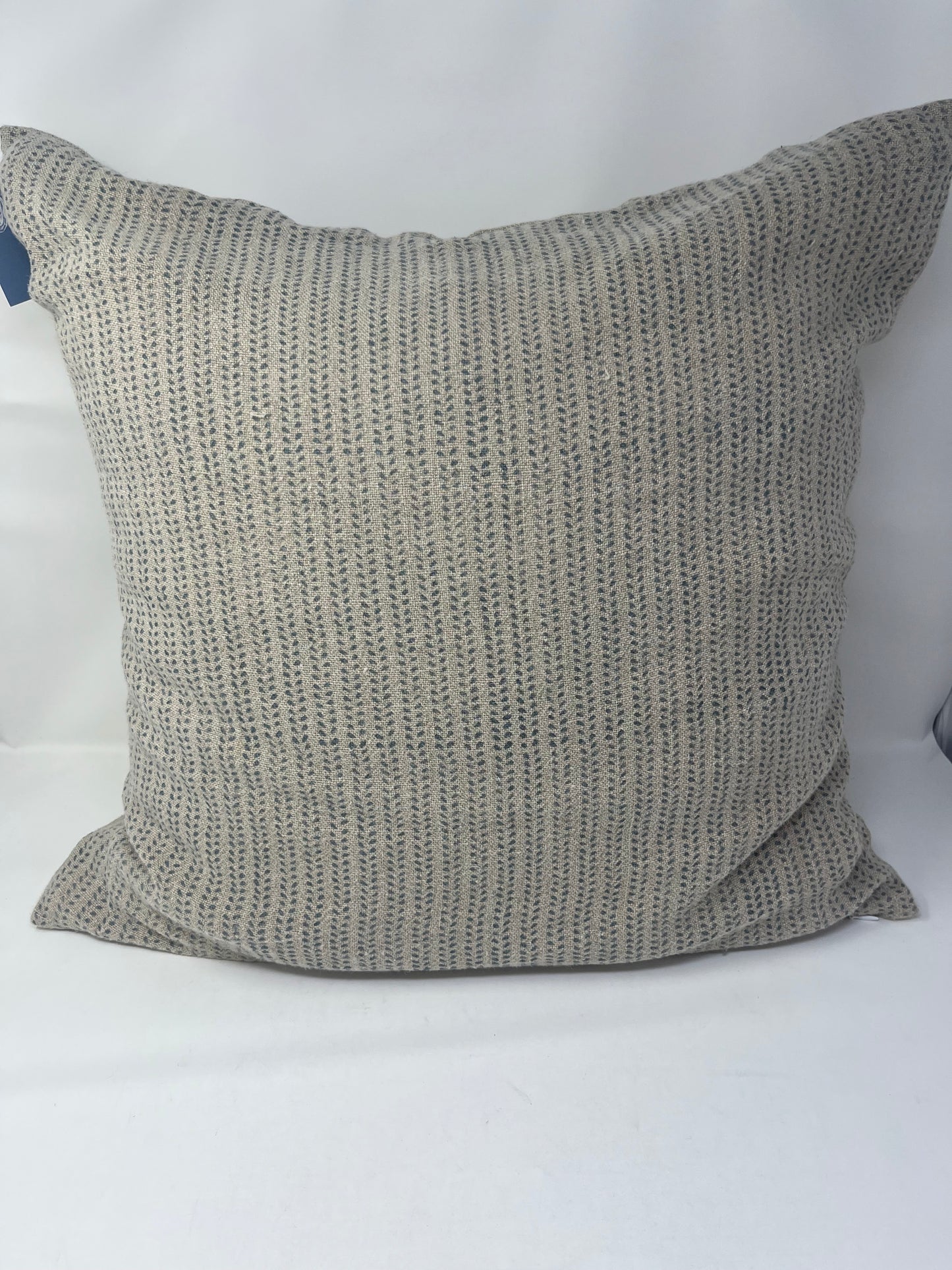 Gray Spotted Stripe Pillow