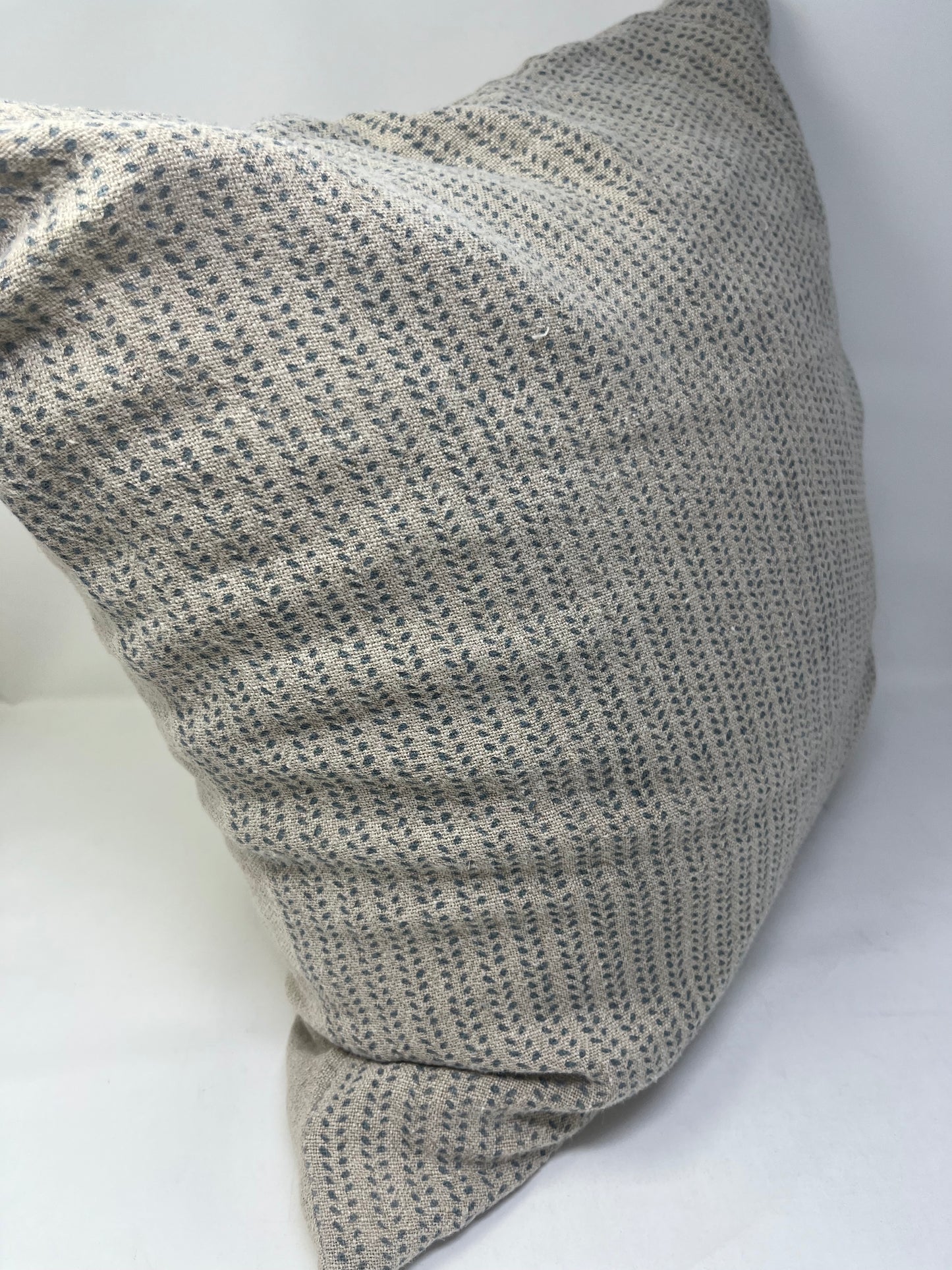 Gray Spotted Stripe Pillow
