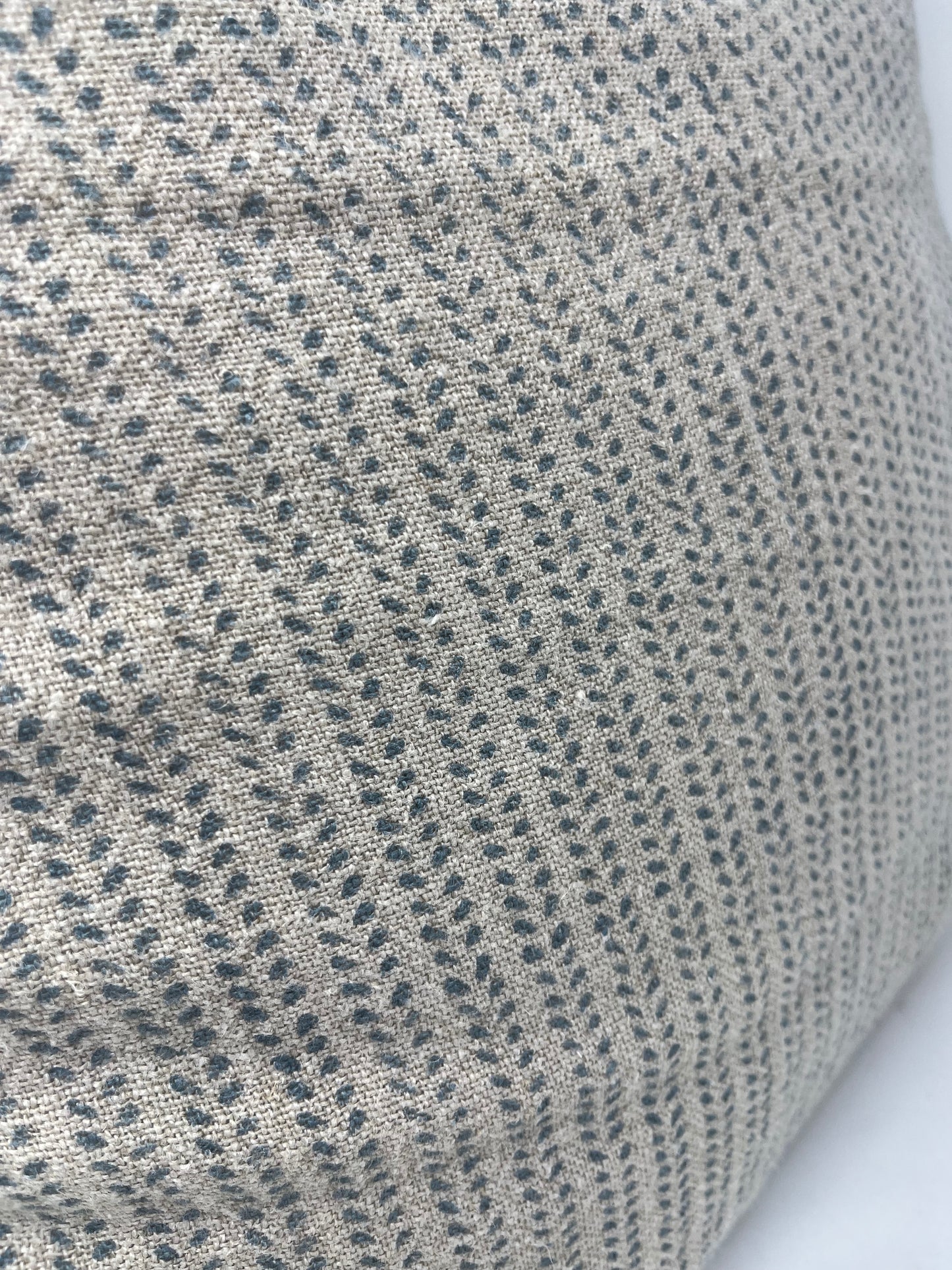 Gray Spotted Stripe Pillow