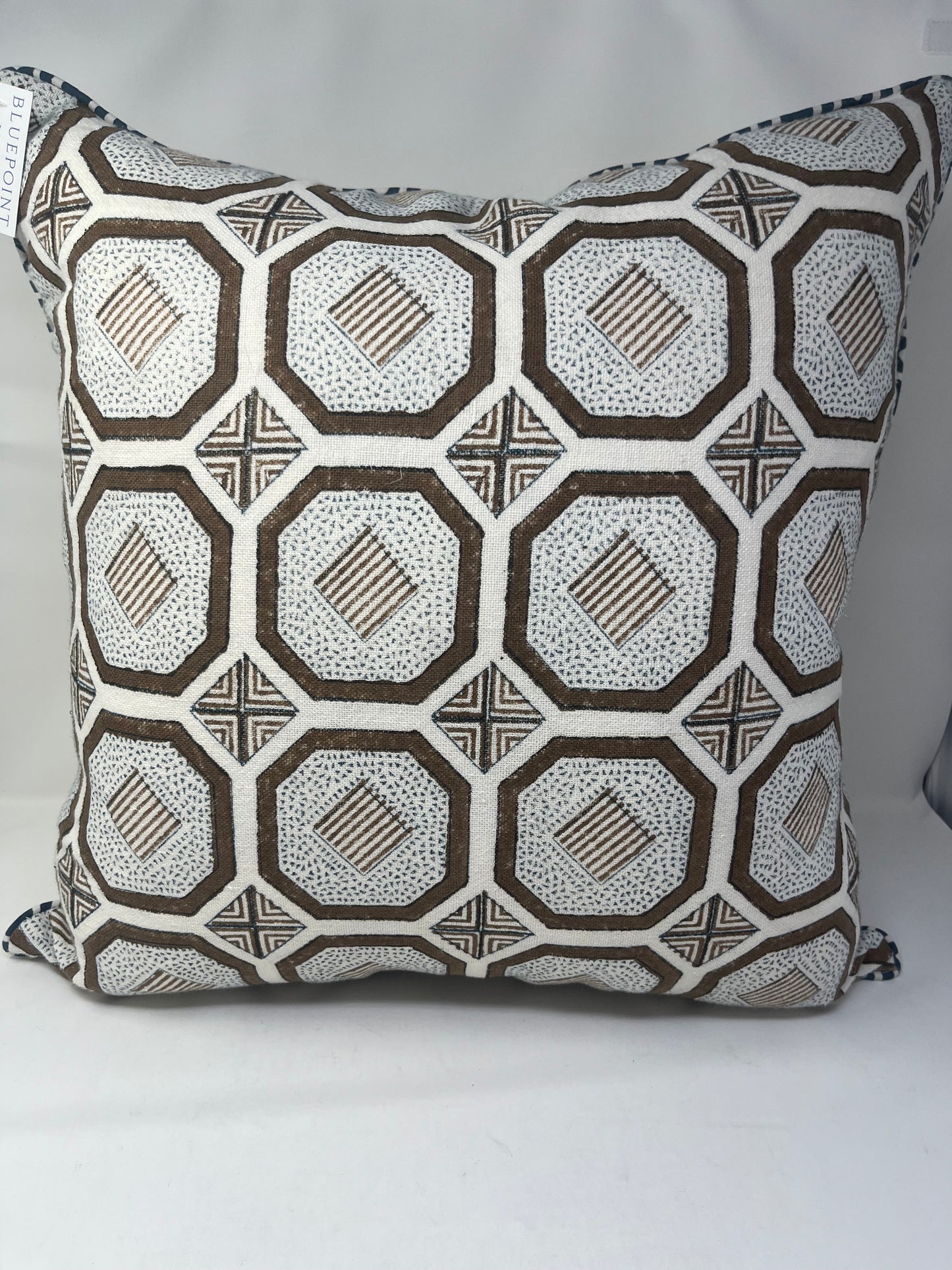 Brown Geo Pattern Pillow