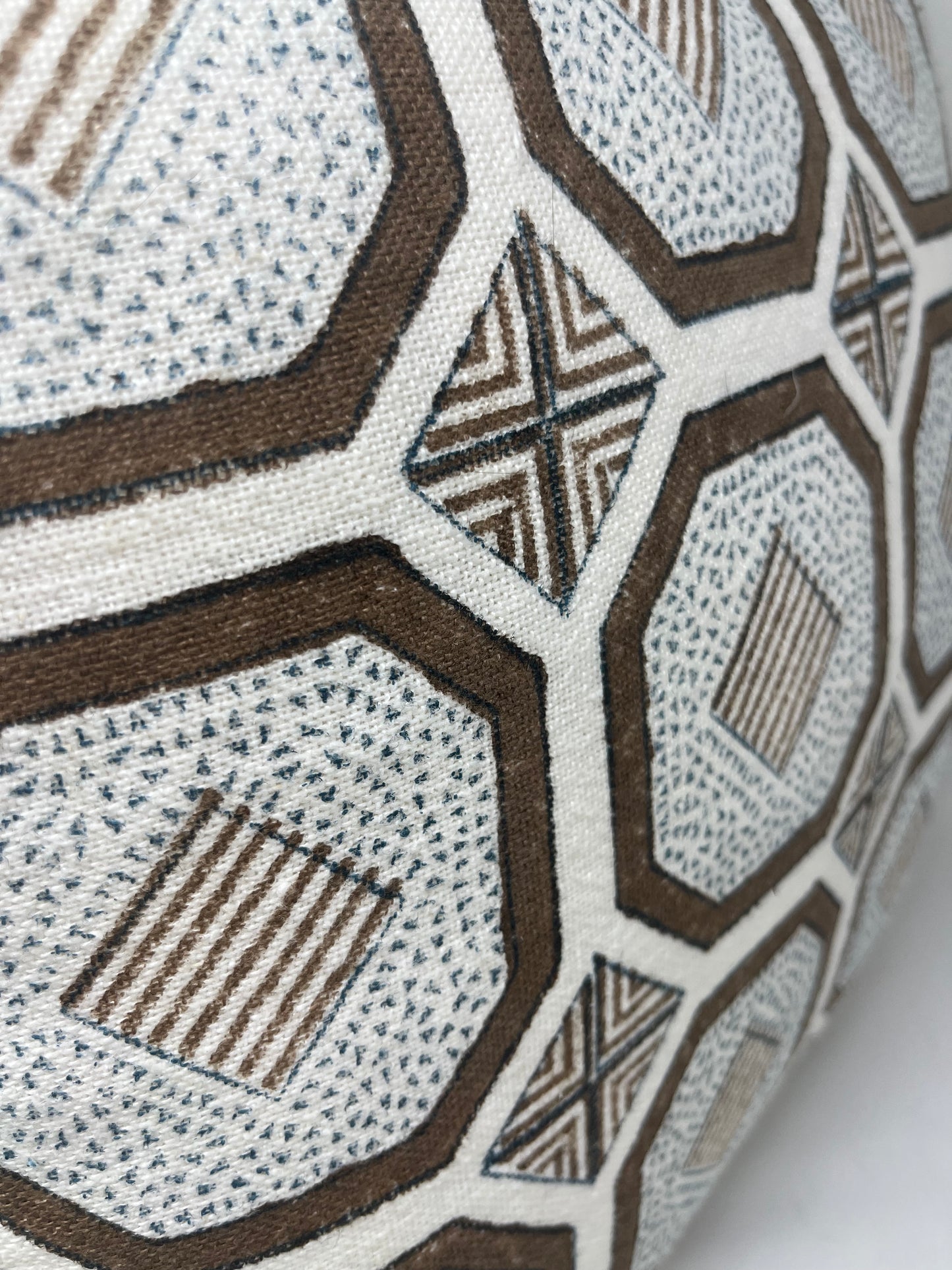 Brown Geo Pattern Pillow