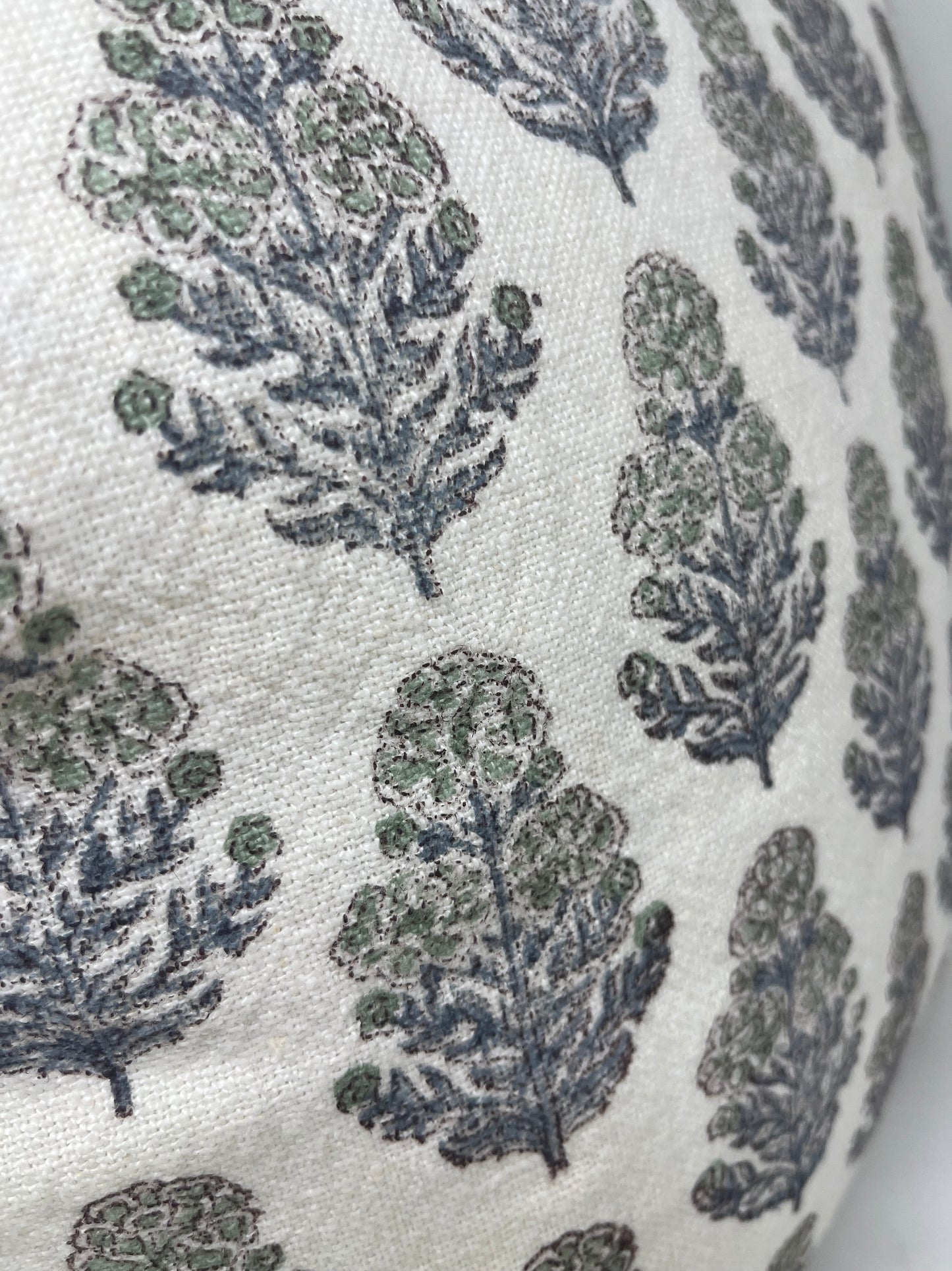 Olive Leaf Stamp Pillow