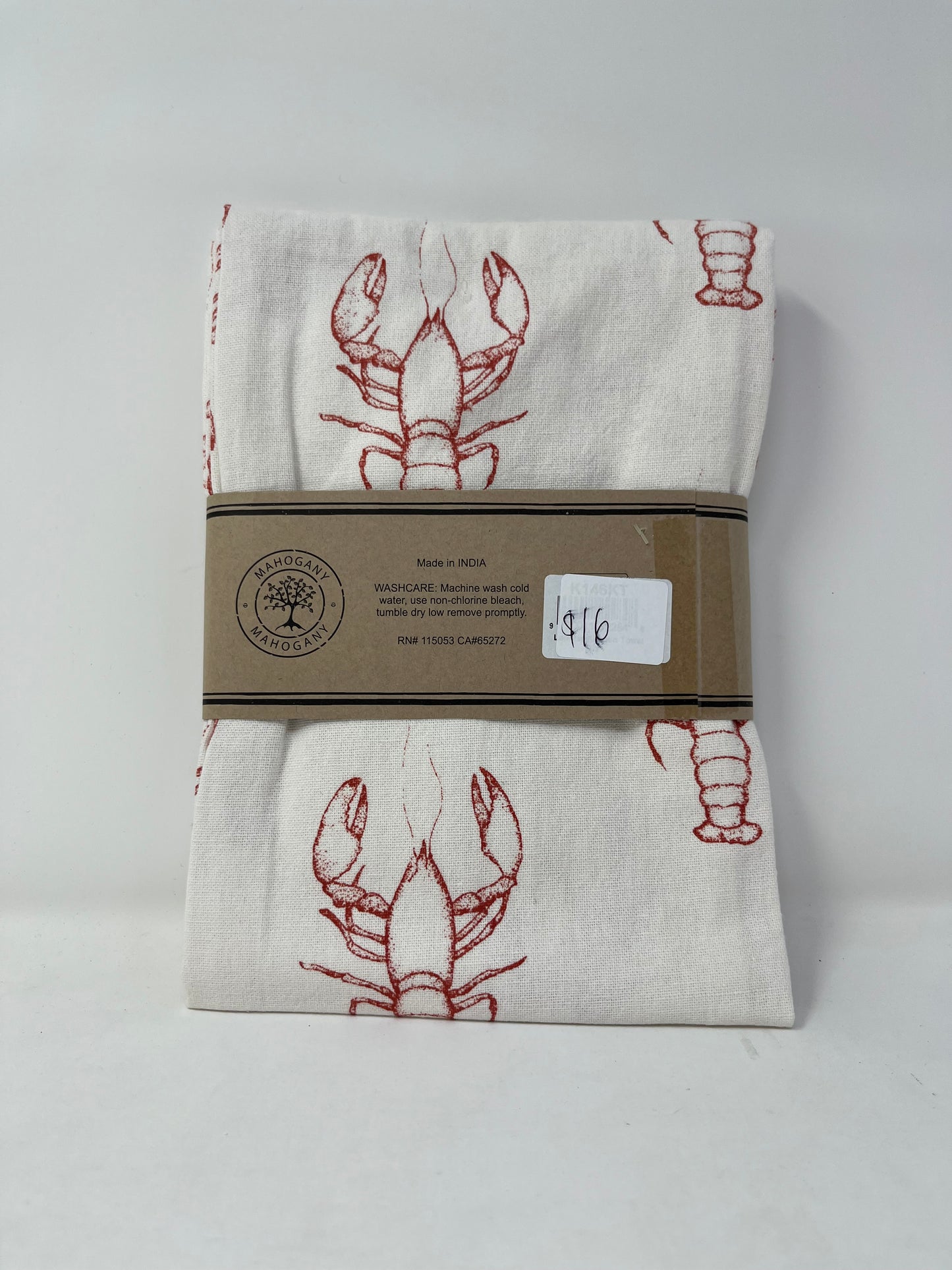 Mahogany Printed Lobster Kitchen Towels (Set of 2)
