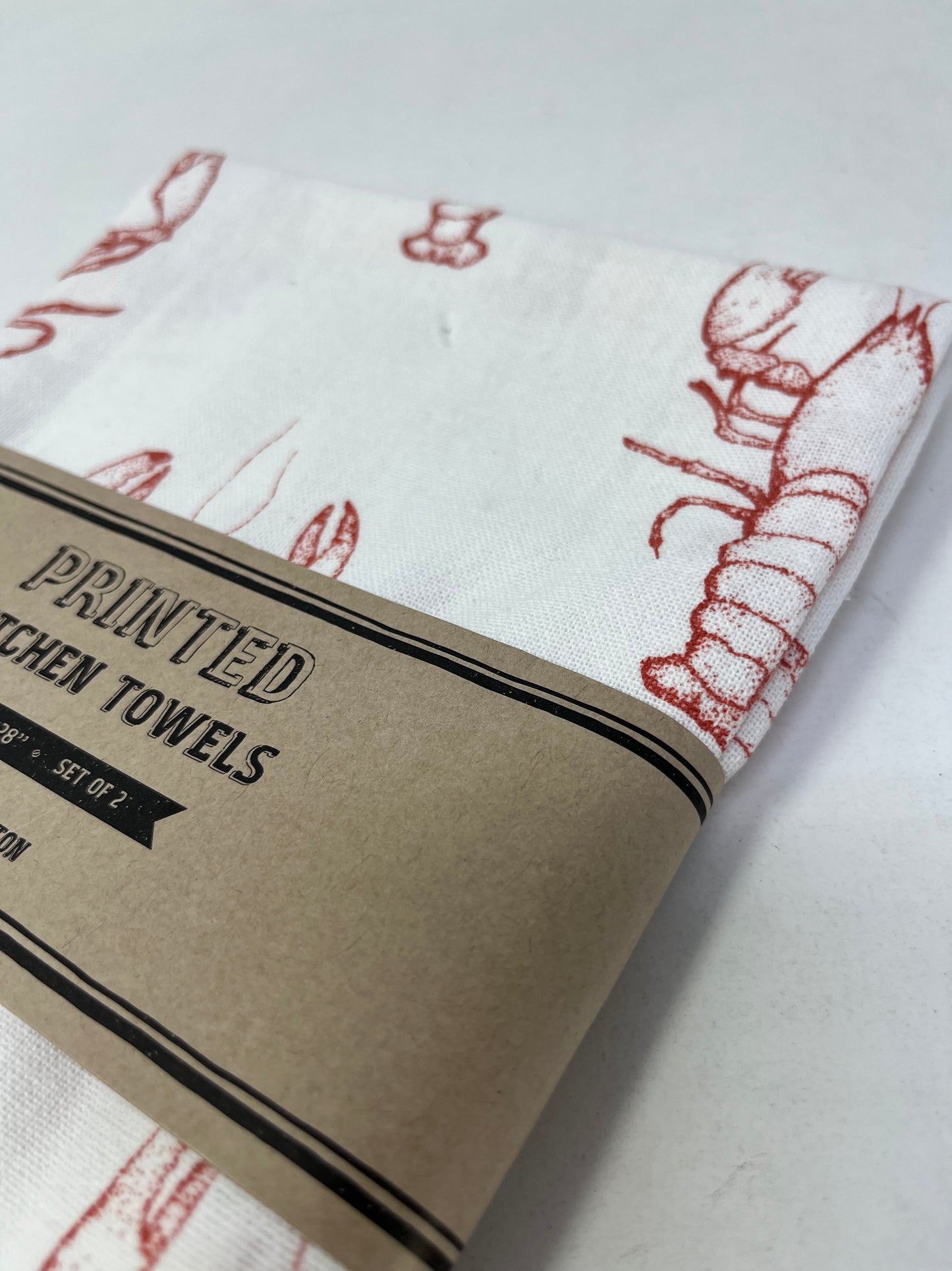 Mahogany Printed Lobster Kitchen Towels (Set of 2)