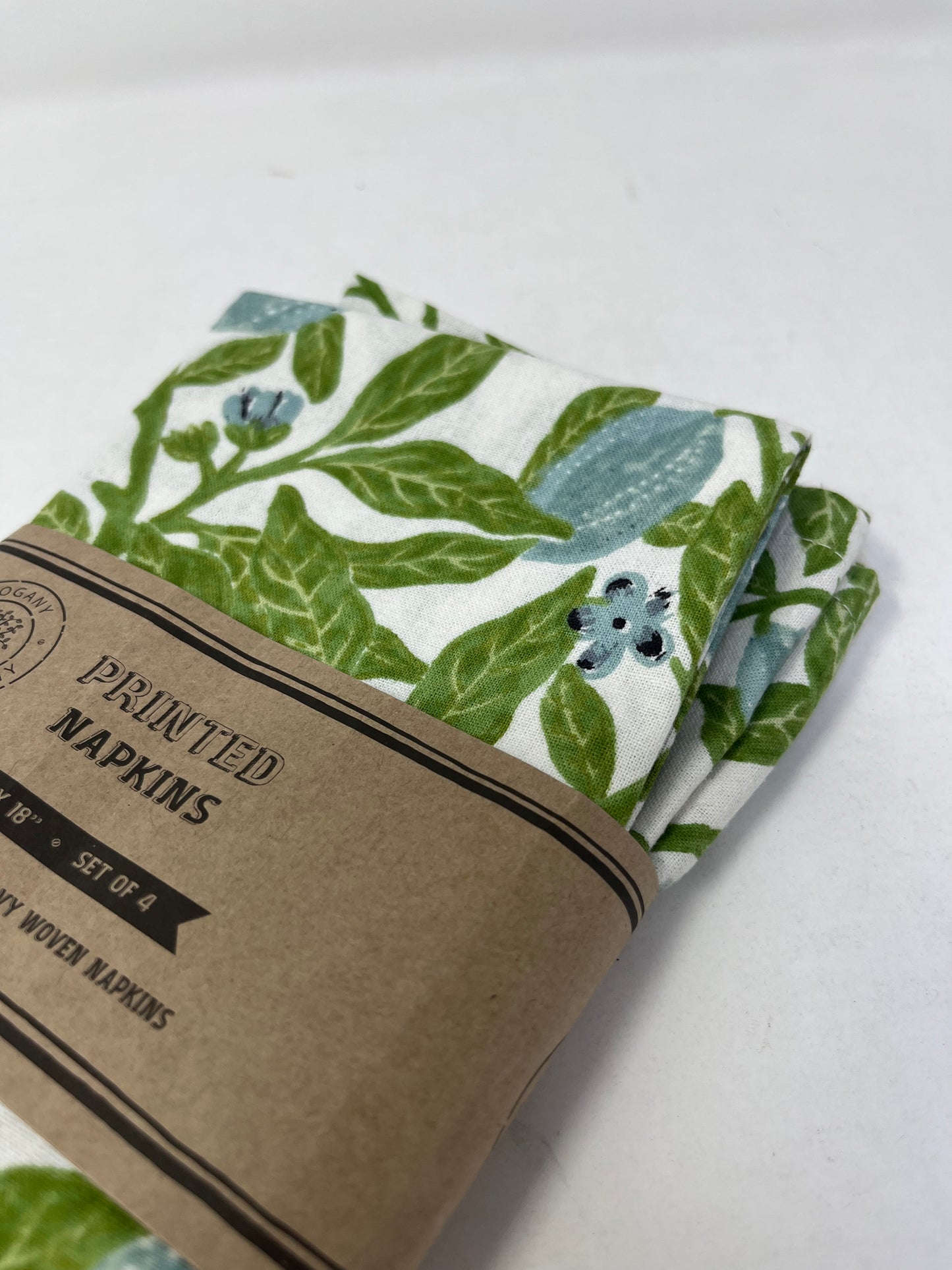 Mahogany Printed Amalfi Green Napkins (Set of 4)