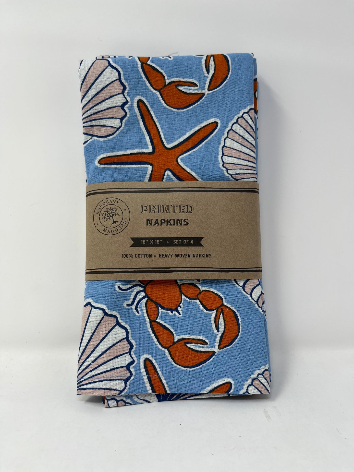 Mahogany Printed Fisherman's Wharf Napkin (Set of 4)