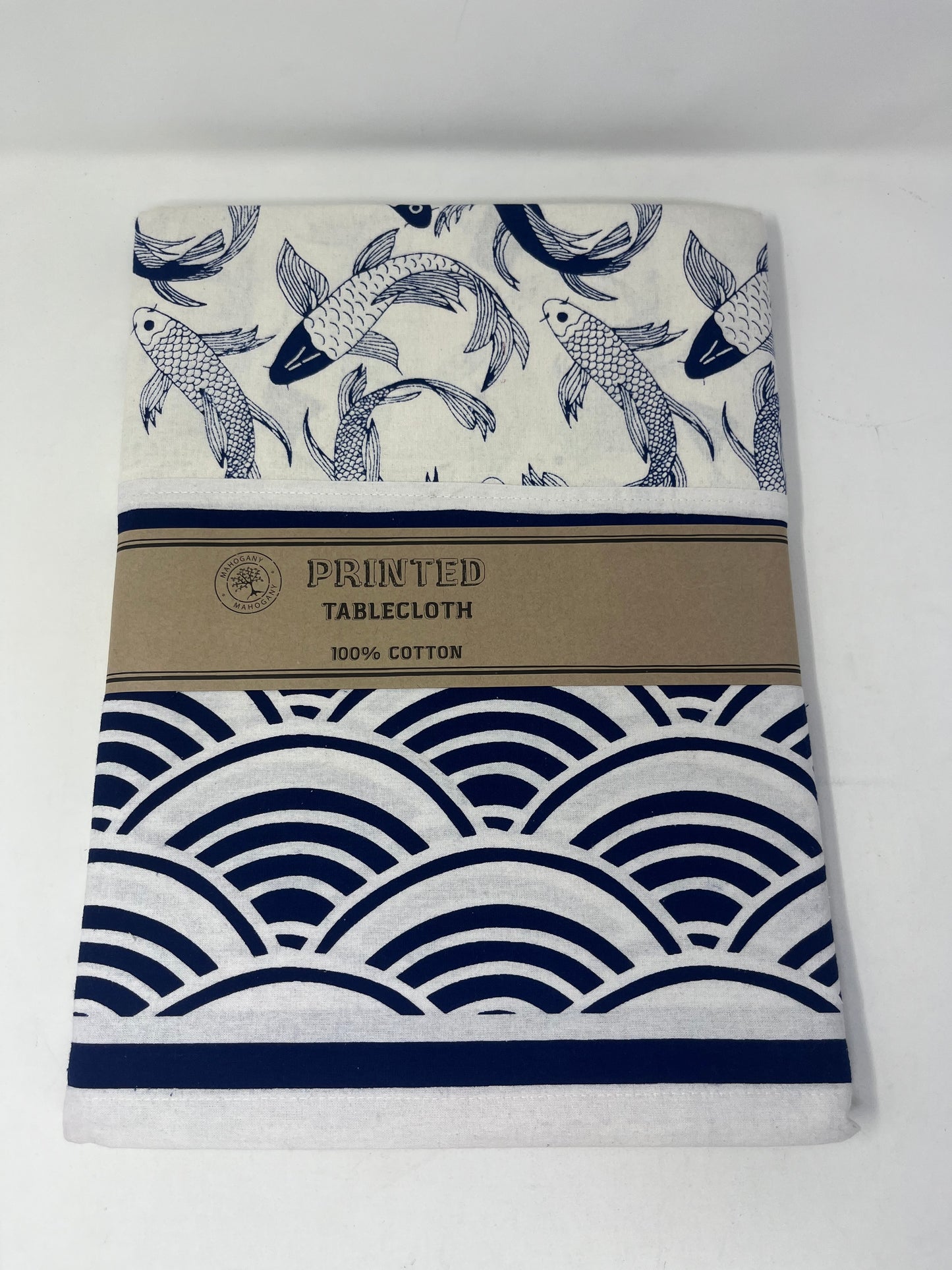 Mahogany Printed Fish Pond Tablecloth