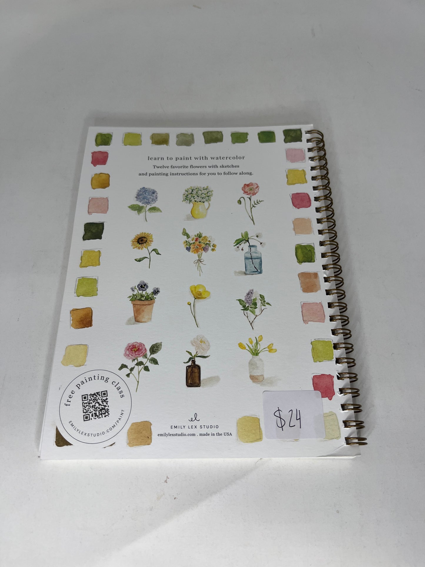 Emily Lex Studio Watercolor Workbook - Flowers
