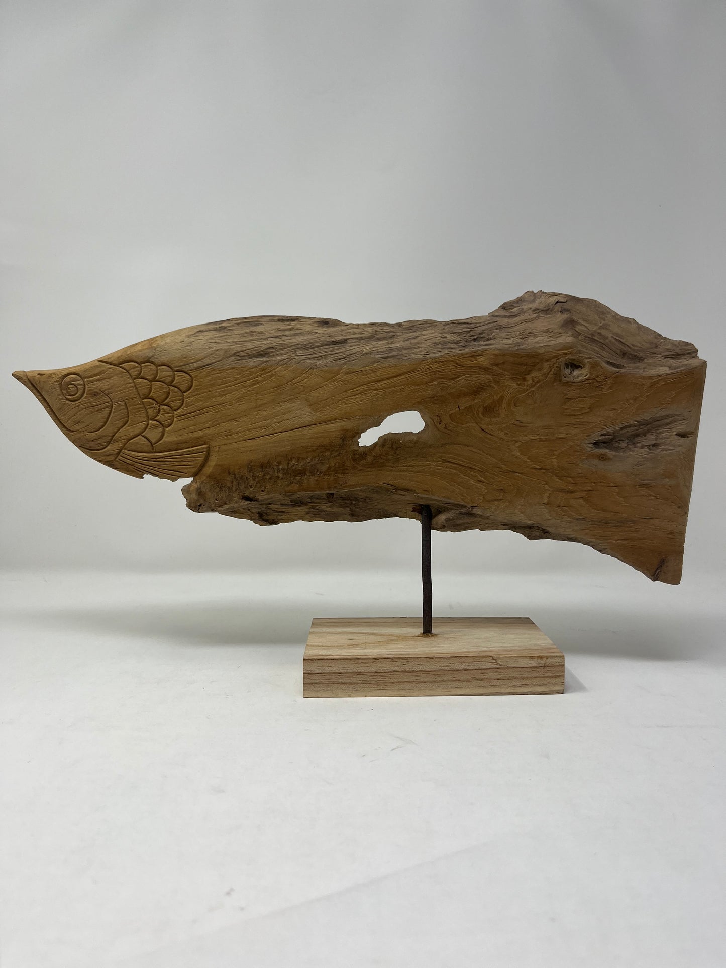 Wooden Fish Sculpture (Varies in shape and size)