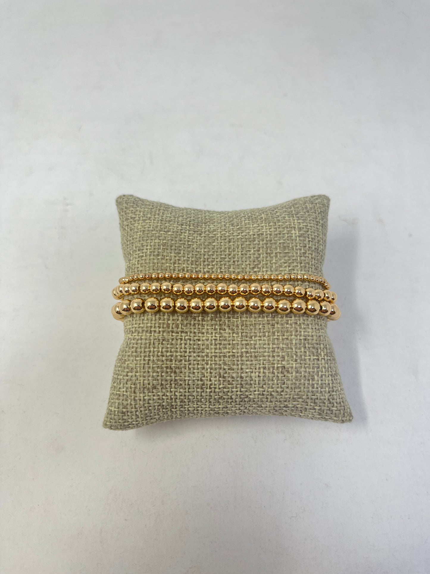 Gold Beaded Bracelet (2 sizes)