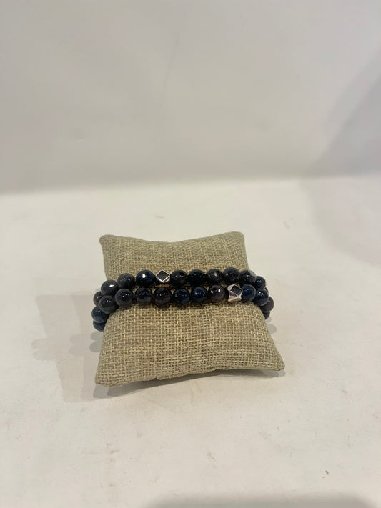 Black Beaded Bracelet