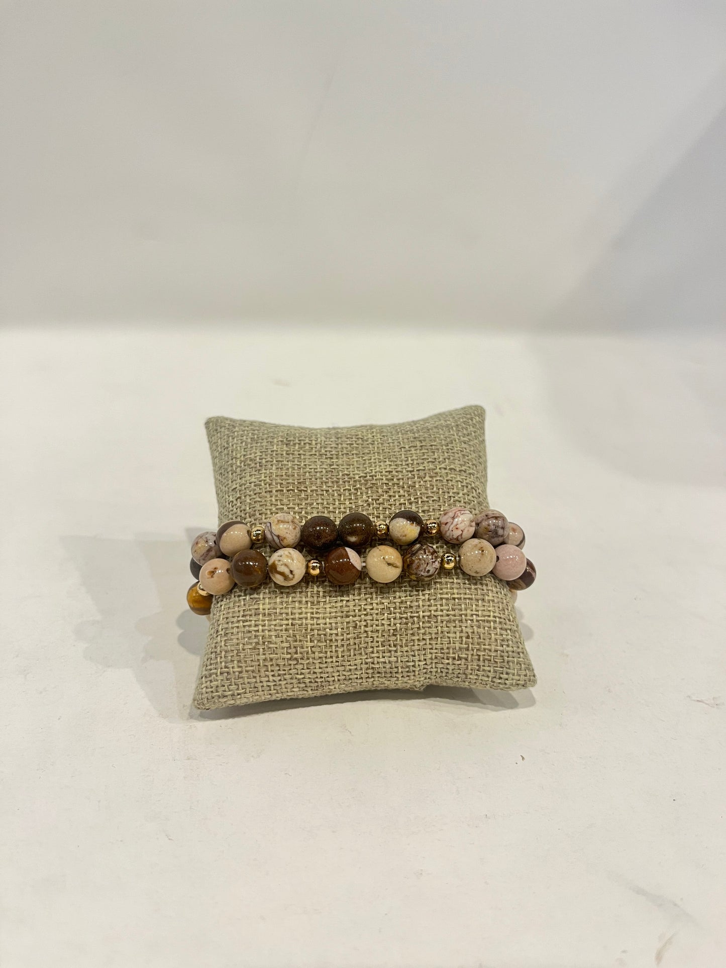 Earth-Toned Beaded Bracelet