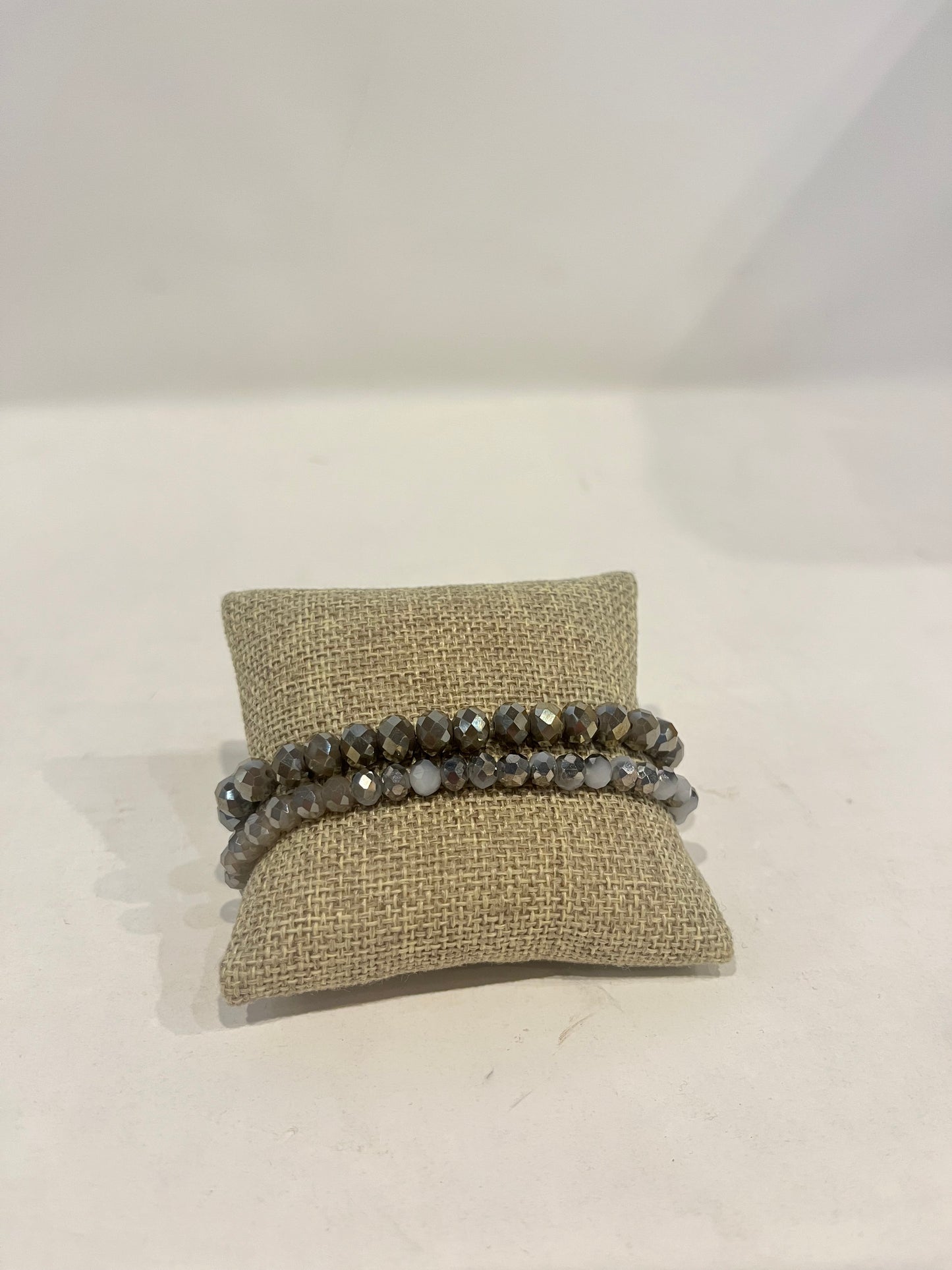 Silver Night Beaded Bracelet