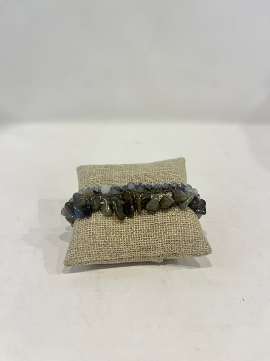 River Rock Beaded Bracelet