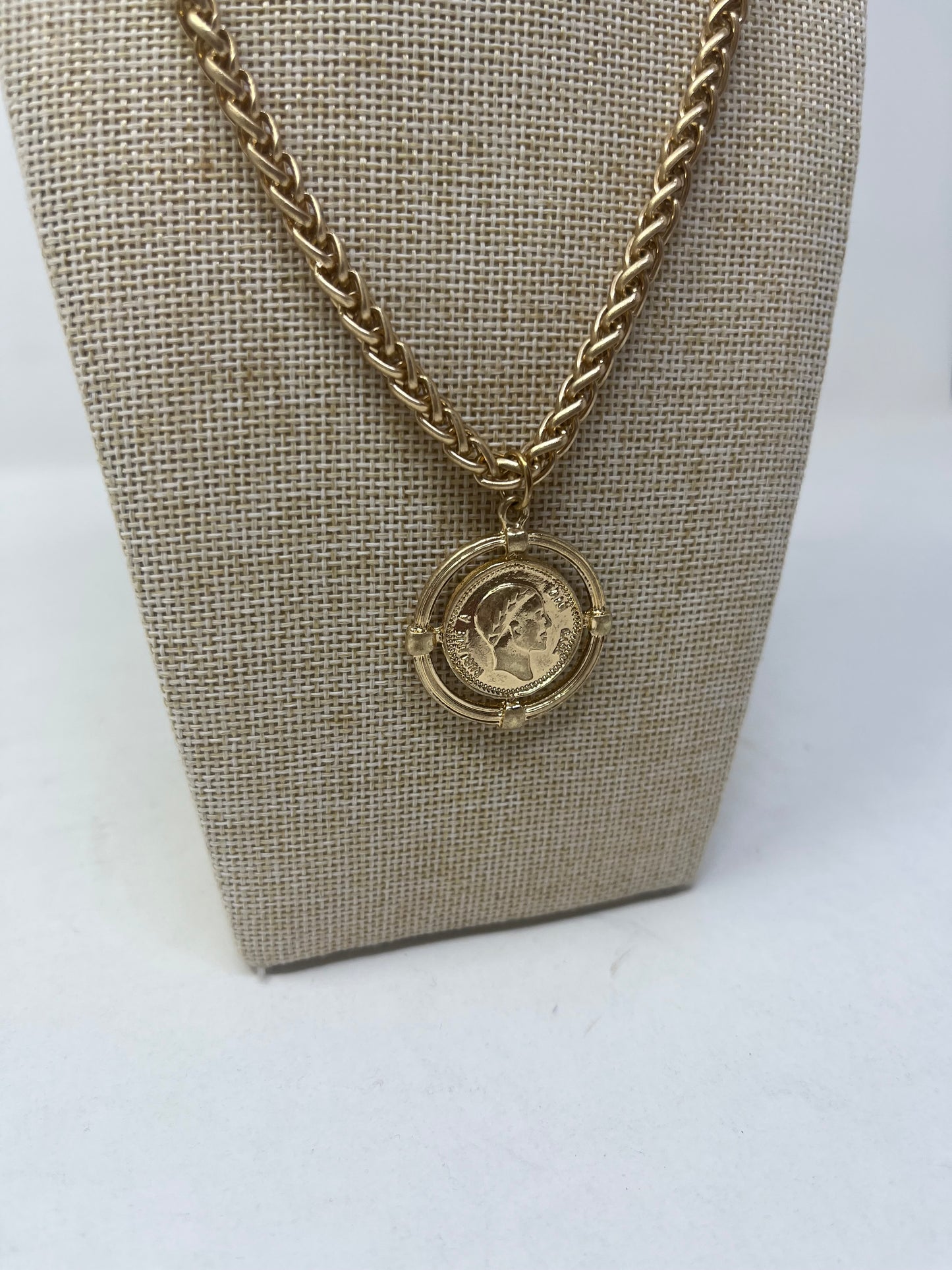 Gold Medallion Necklace