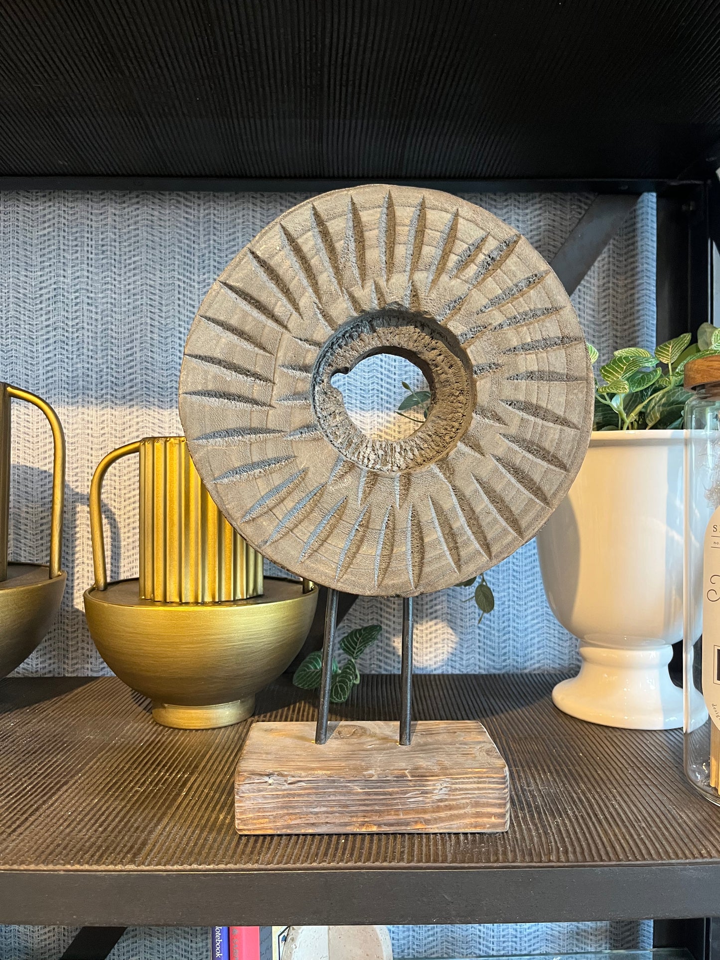 Sunburst Totem Statue