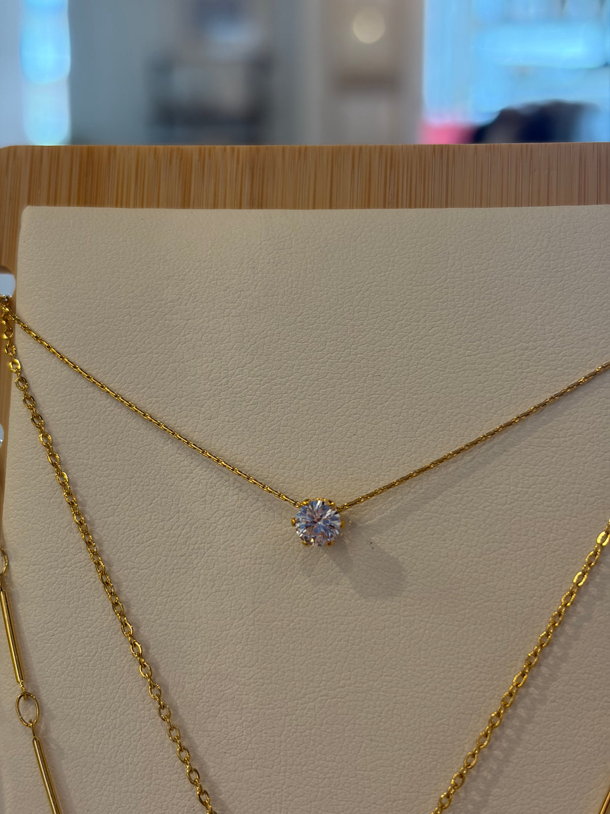 Diamond Stud Necklace