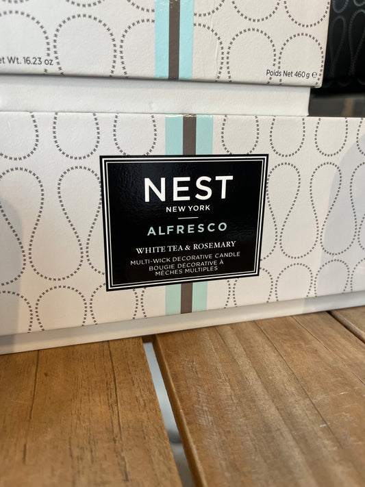 NEST White Tea & Rosemary Alfresco Multi-Wick Decorative Candle