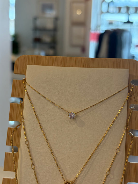 Diamond Stud Necklace