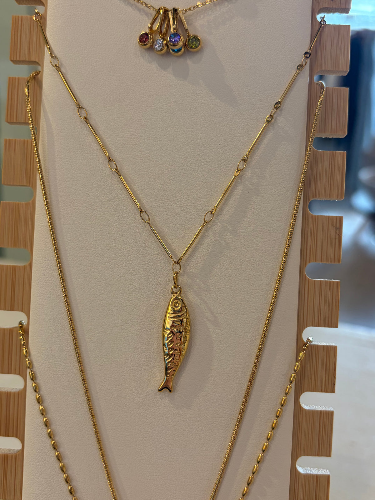 Gold Fish Necklace