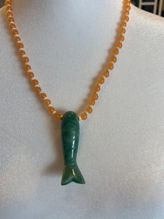 Beaded Fish Necklace