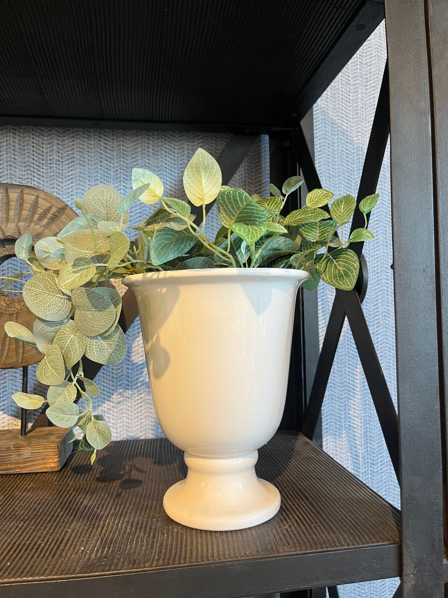 Ivory Pedestal Vase