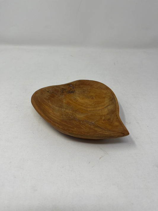 Wooden Heart Shaped Plate (Small)