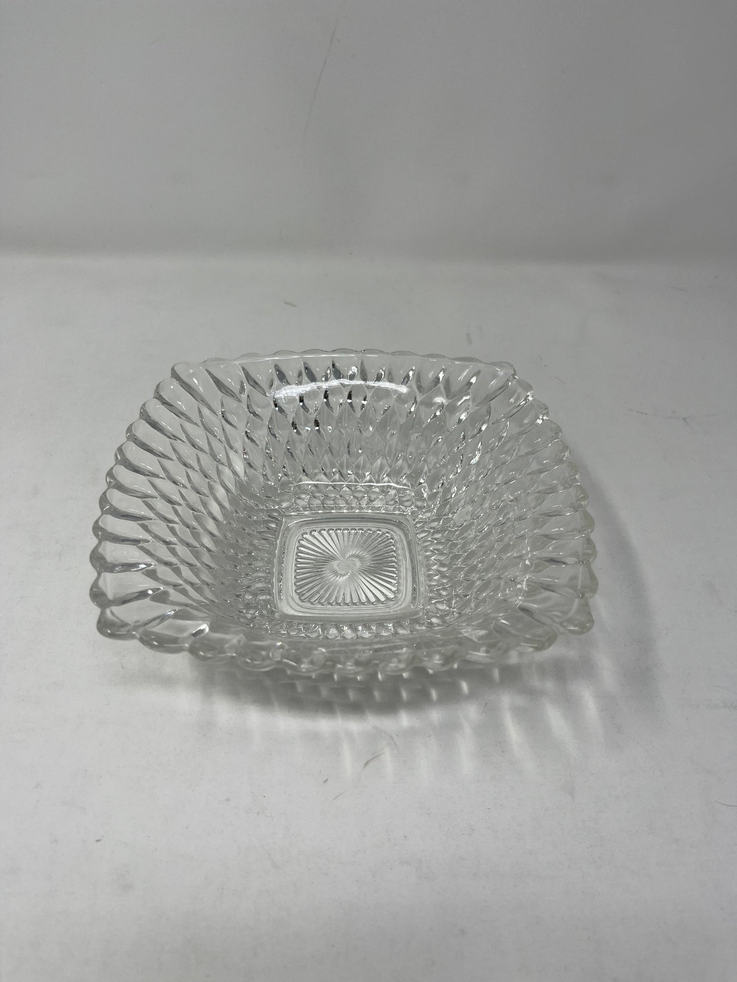 Vintage Ripple Glass Bowl