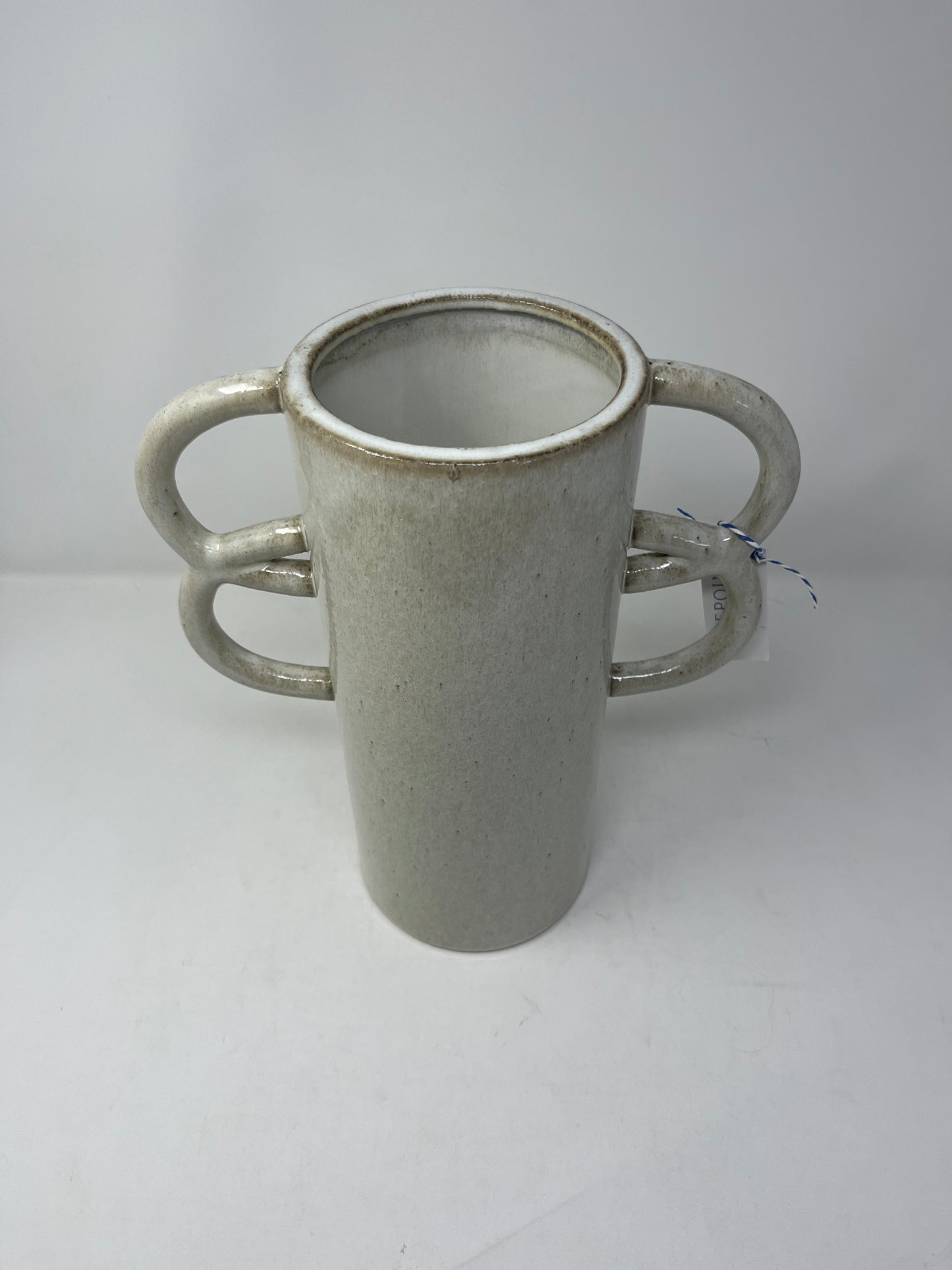 Double Loop Ceramic Vase