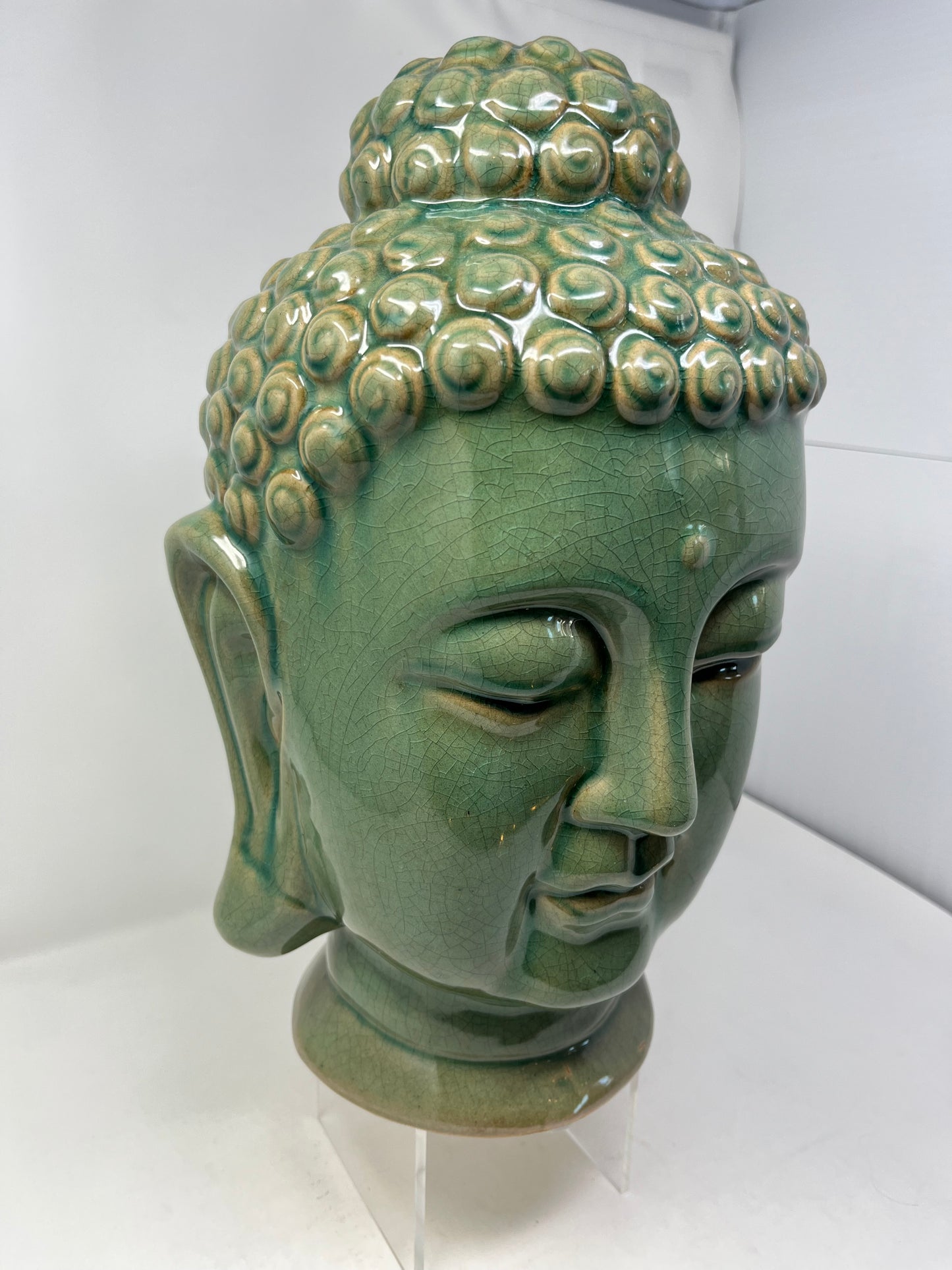 Large Ceramic Buddha Head