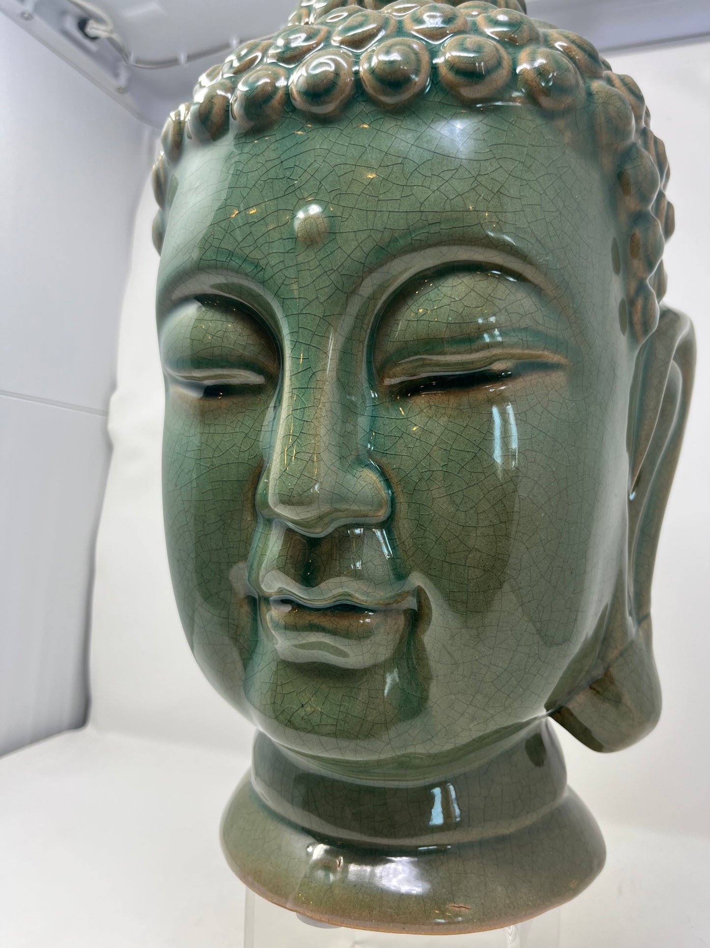 Large Ceramic Buddha Head