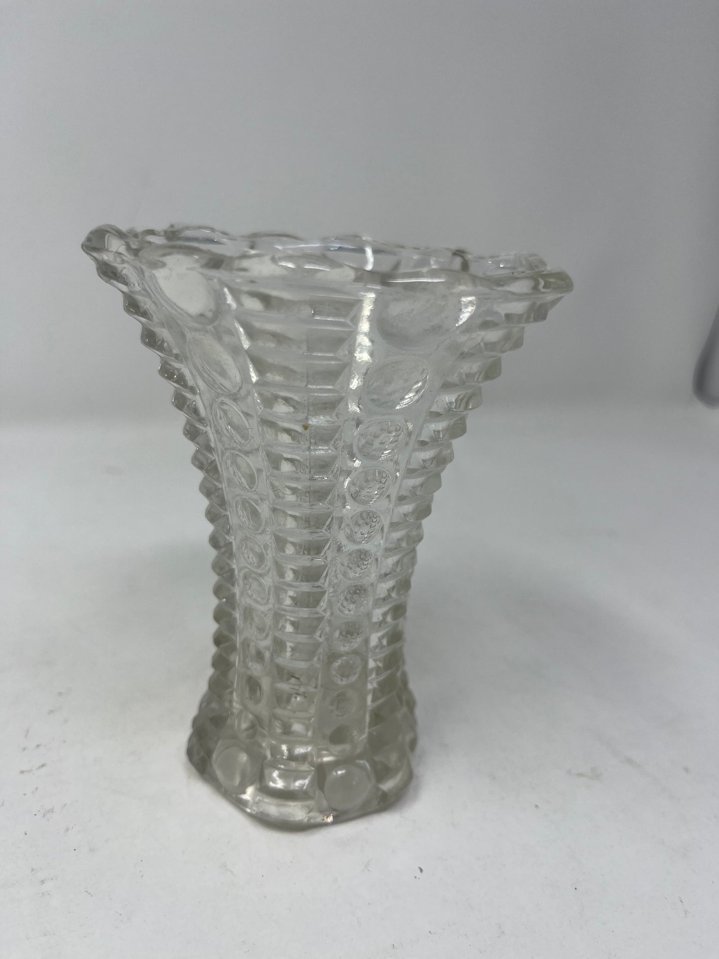 Honeycomb Flare Glass Vase