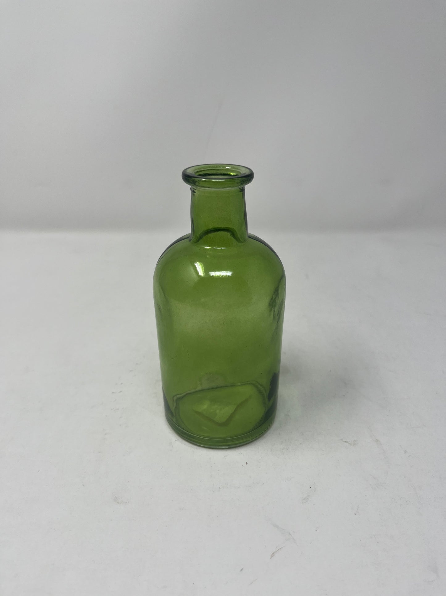 Green Sea Glass Flower Holder