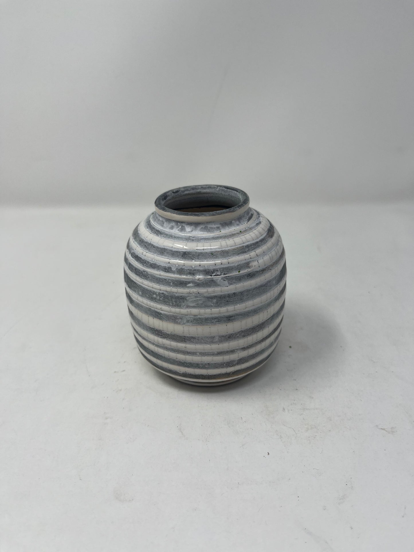 Striped Meadow Ceramic Vase