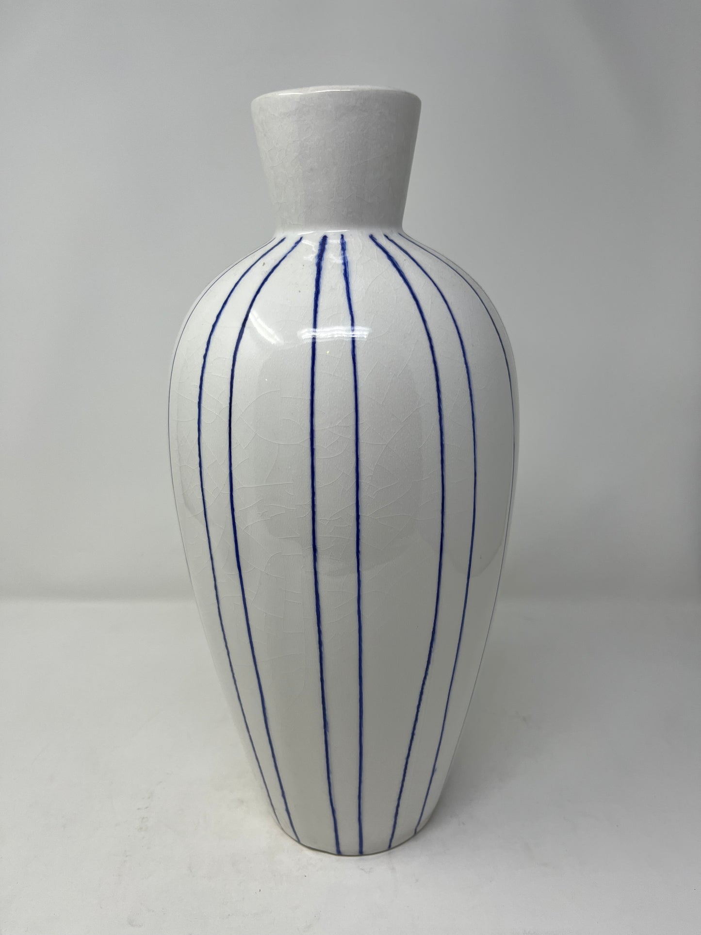 Blue Thread Ceramic Vase