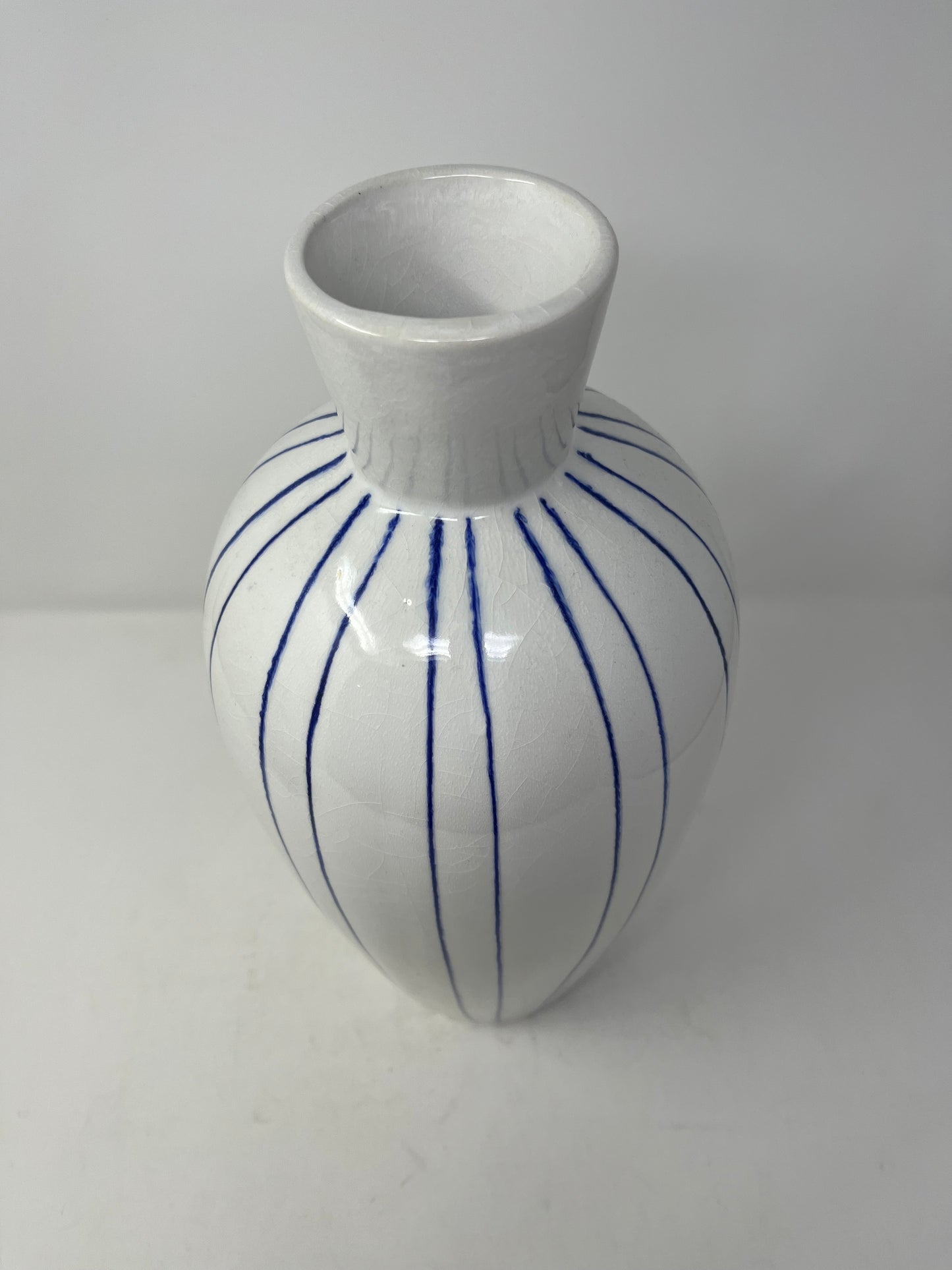 Blue Thread Ceramic Vase