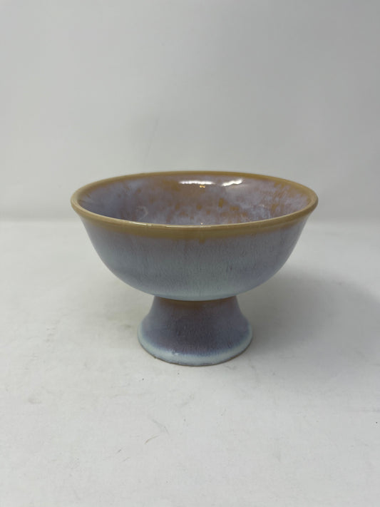 Footed Mist Ceramic Bowl (Large)