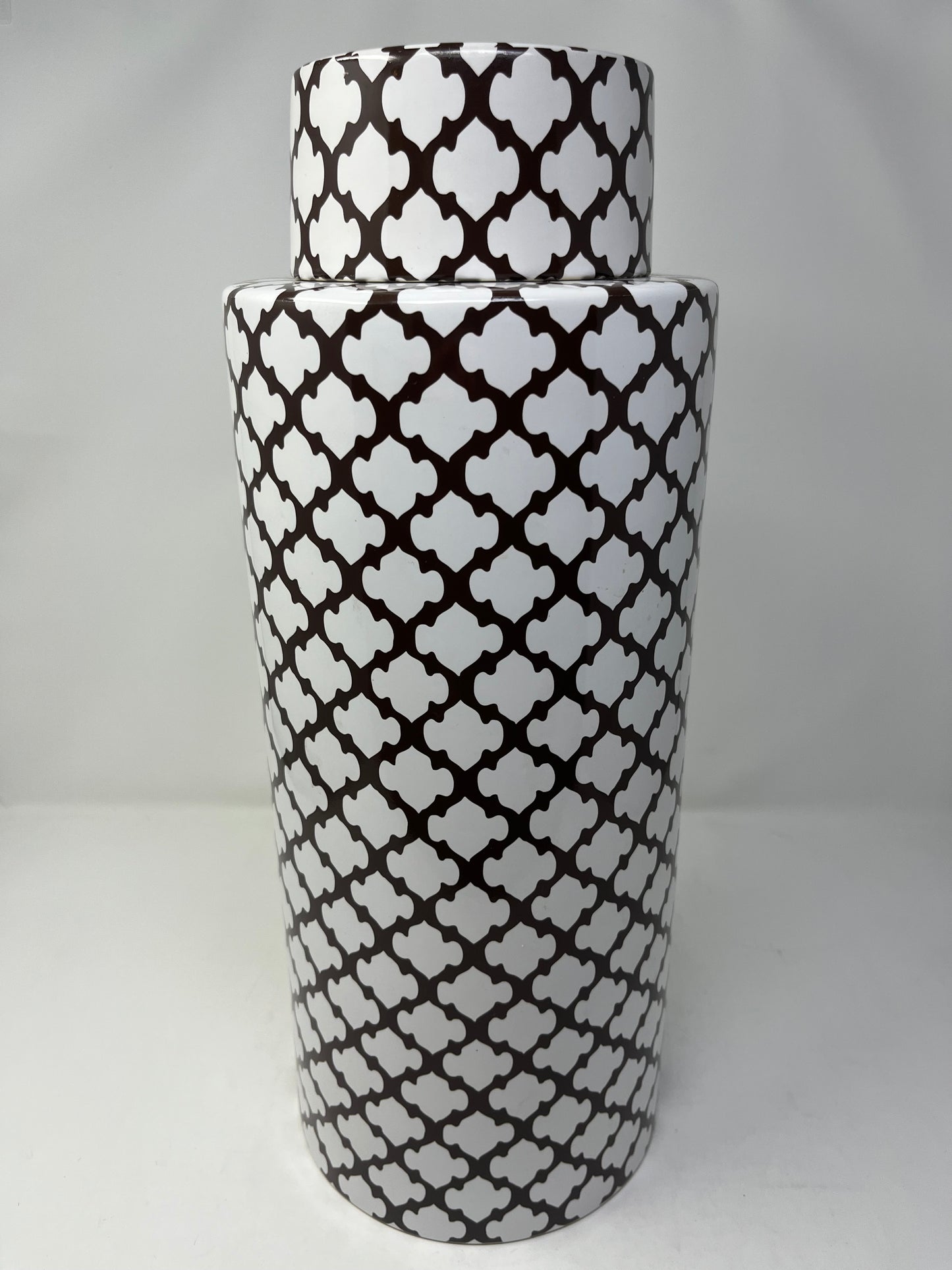 Checkmate Ceramic Jar