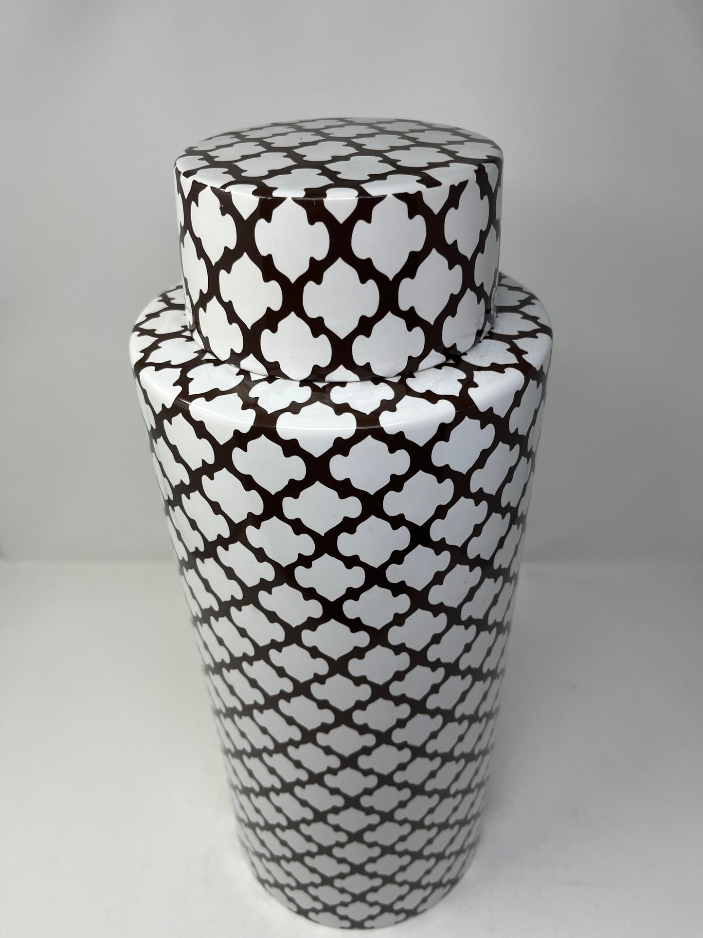 Checkmate Ceramic Jar