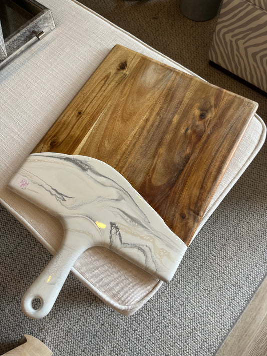 The Marbled Shore Cutting Board