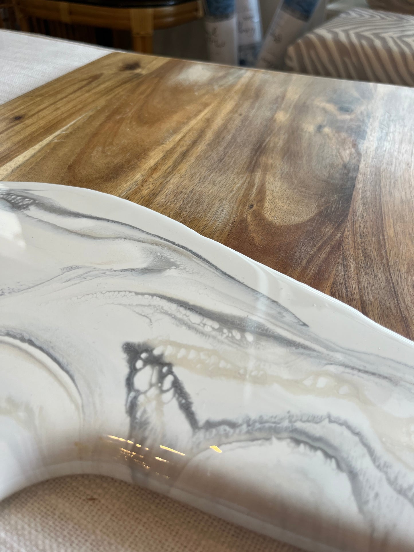 The Marbled Shore Cutting Board
