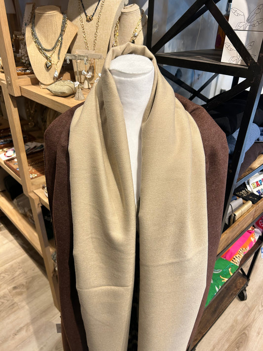 Brown and Beige Scarf