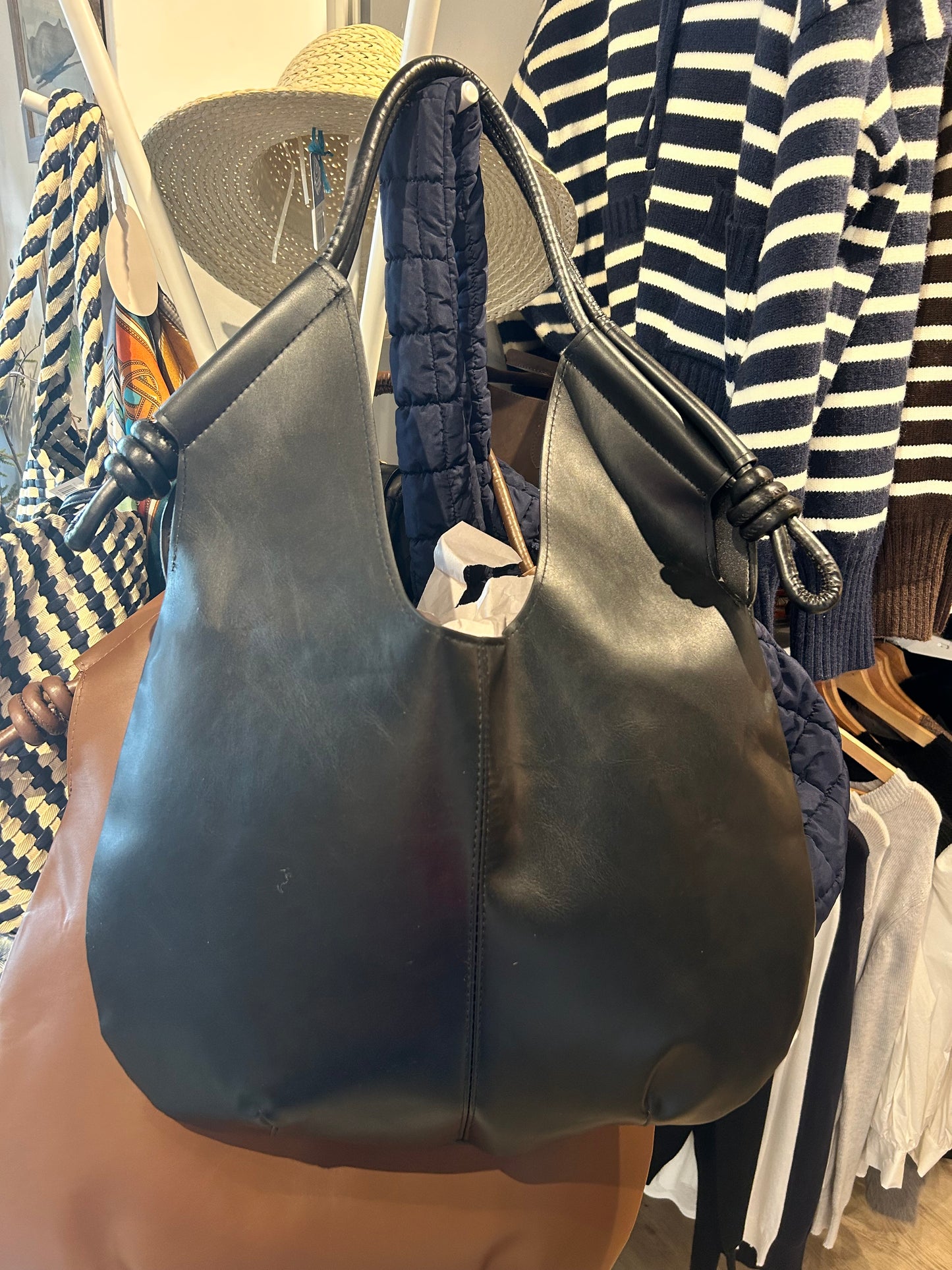 Leather Knot Bag