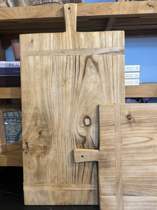 Raw Wood Rectangular Platter