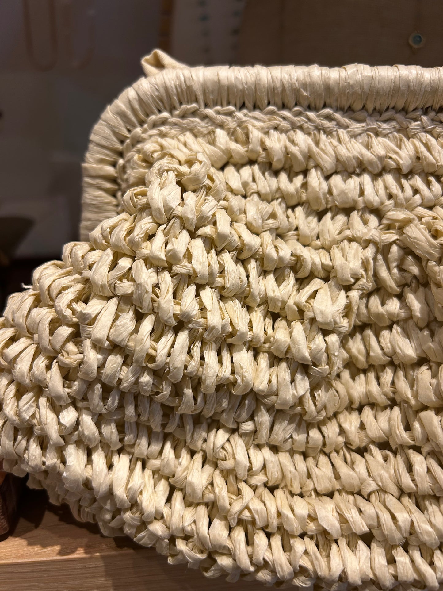 Natural Straw Clutch